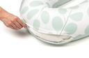 Doomoo - Housse pour Coussin d’Allaitement Softy - Leaves Aqua Green