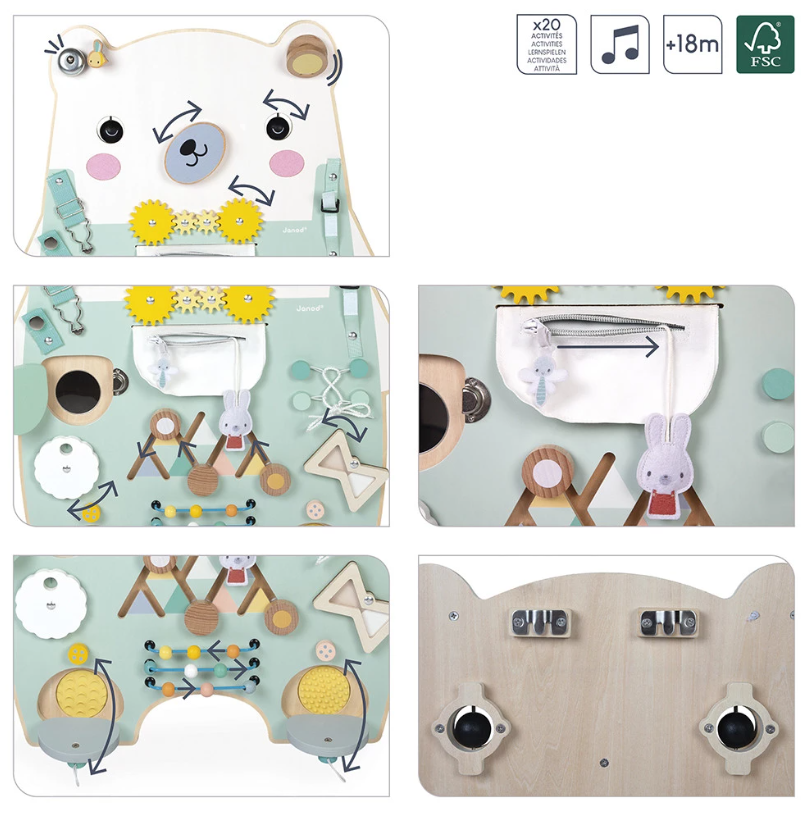 Janod - Busy bord - Ourson