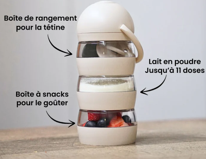 Élhée - Boîte doseuse lait &quot;So Mimi - Sand