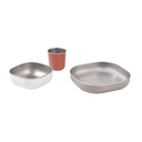 Béaba - Coffret repas inox - Terracotta
