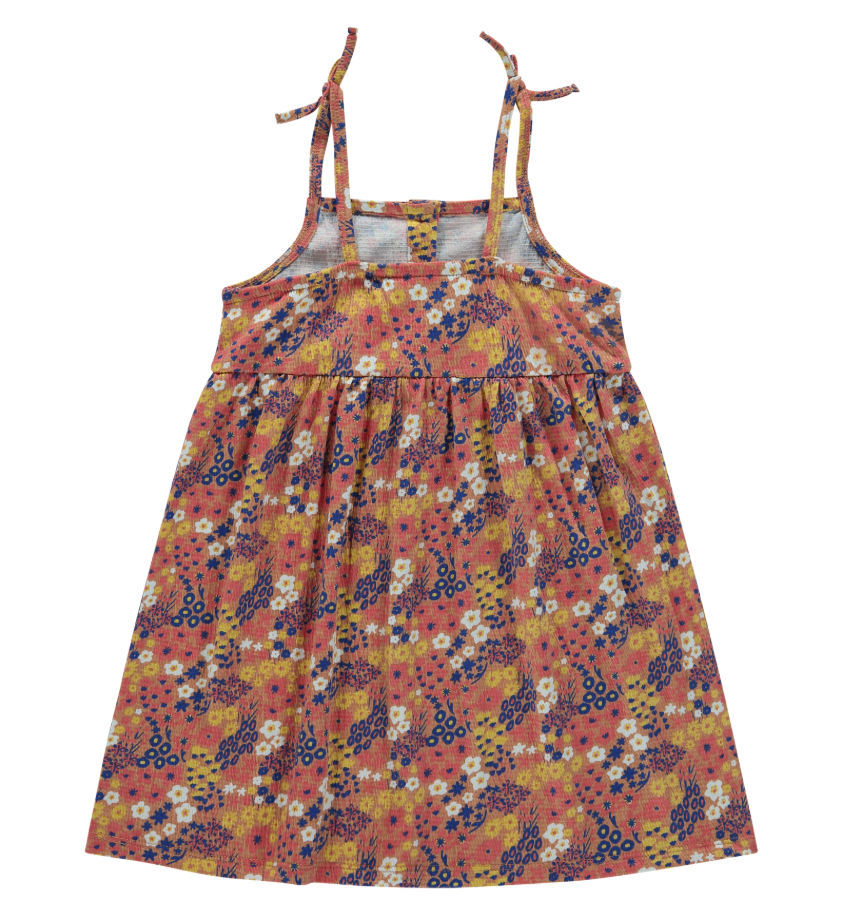 Stains &amp; Stories - Robe manches courtes fille lignée - Blush (copie)