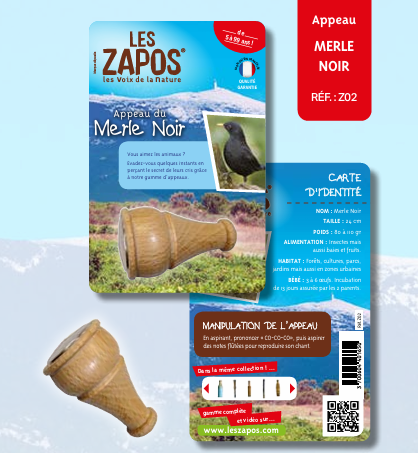 Les Zapos - Appeau Merle Noir