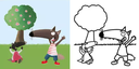 Auzou - Mes premiers coloriages - P'tit loup - Les vacances