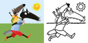 Auzou - Mes premiers coloriages - P'tit loup - Les vacances
