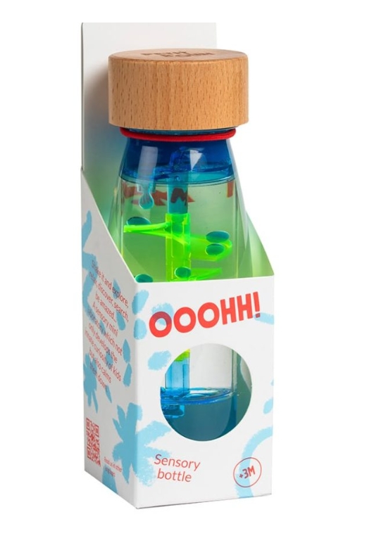 Petit Boum - Bouteille sensorielle Move - Spiral Blue
