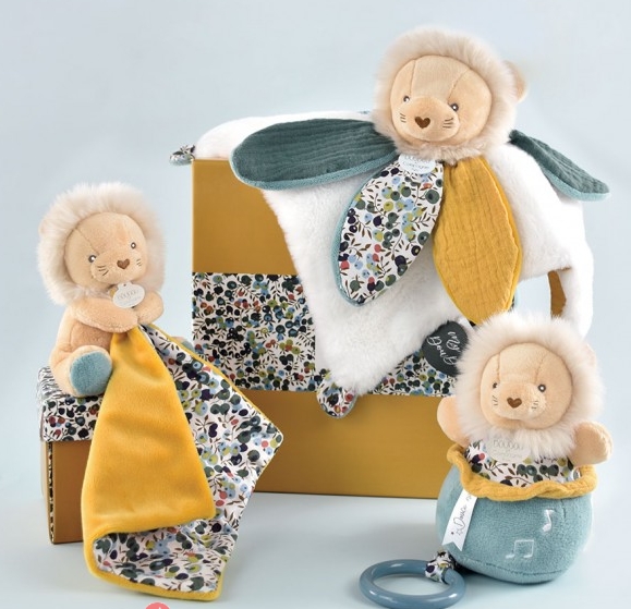 Doudou et Compagnie - Boite à musique - Peluche musicale Lion BOH'AI