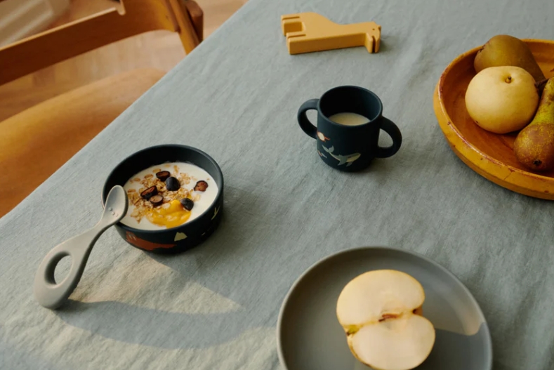 Liewood - Set Repas Arthur en silicone - Artic Sea/Ocean View