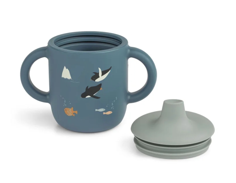 Liewood - Gobelet en Silicone Neil - Arctic Sea/Ocean View