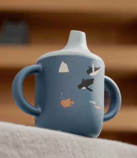 Liewood - Gobelet en Silicone Neil - Arctic Sea/Ocean View