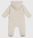 Petit Bateau - Combinaison ouatinée bébé à capuche et pieds, unie