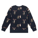 STAINS &amp; STORIES (BY BABYFACE) - Pull bleu marine à motifs - Garçon