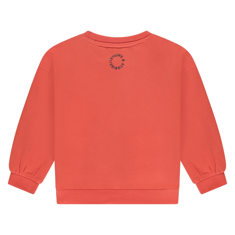 STAINS &amp; STORIES (BY BABYFACE) - Sweatshirt corail - Fille