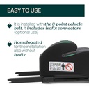 Chicco - Rehausseur Quasar Fix i-Size +7 ans - Obsidian