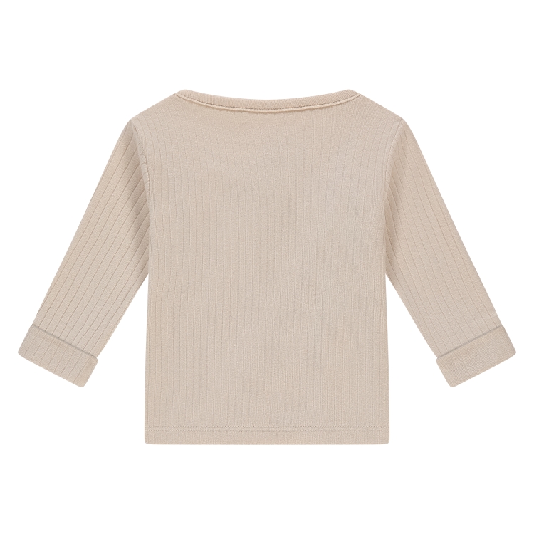 A TINY STORY - T-shirt beige à manches longues