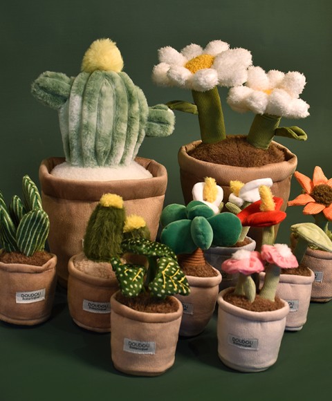 Doudou et Compagnie - Les Ptit's Relax - Peluche chien beige allongée lestée - 22 cm