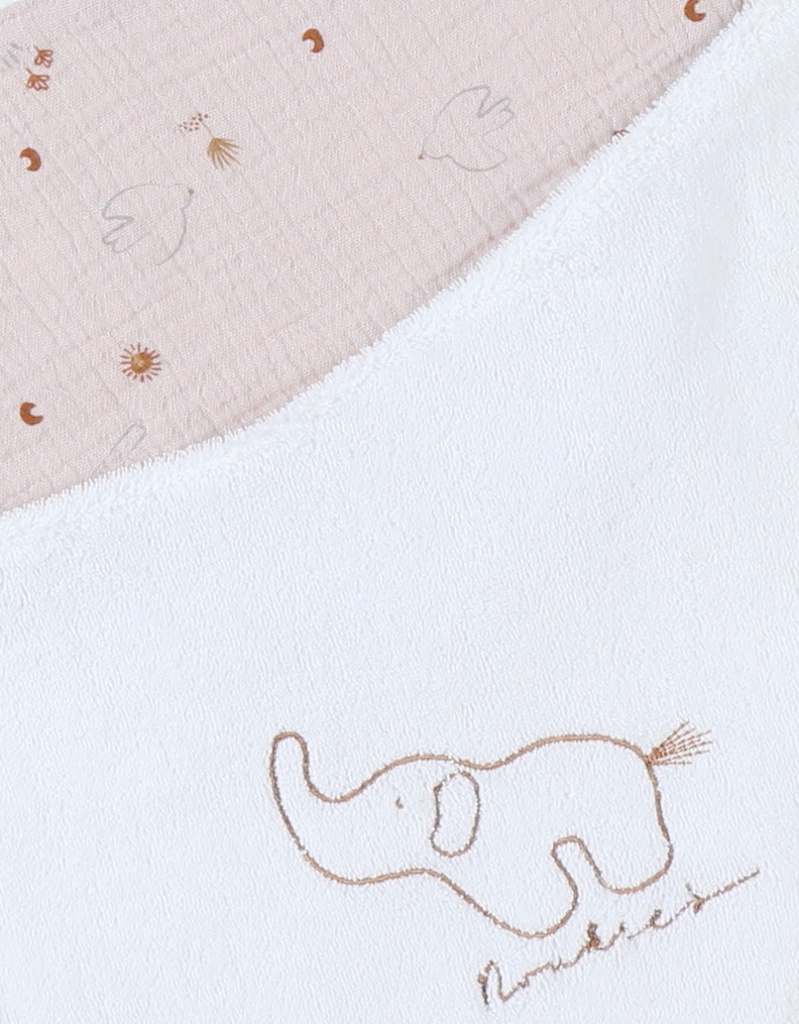 Noukie's - Lot 2 bavoirs éponge & mousseline - Bali