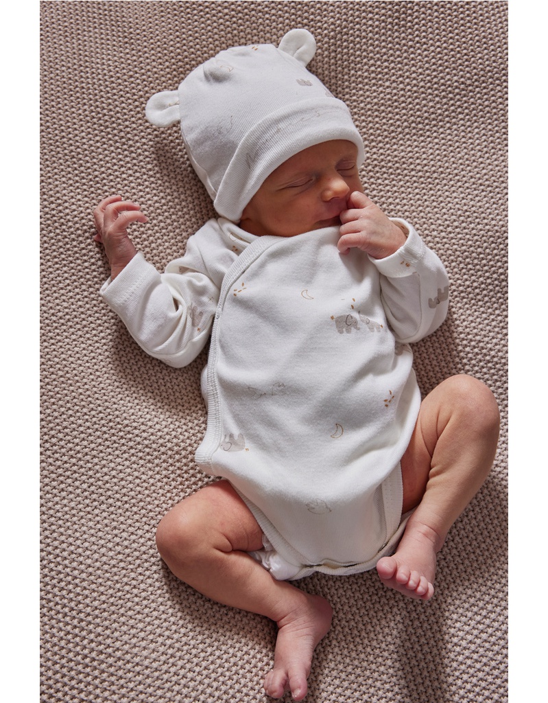 Noukie's - Lot 2 bodys croisés, jersey Bio - Bali (3 mois)