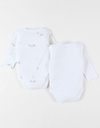 Noukie's - Lot 2 bodys croisés, jersey Bio - Bali (3 mois)