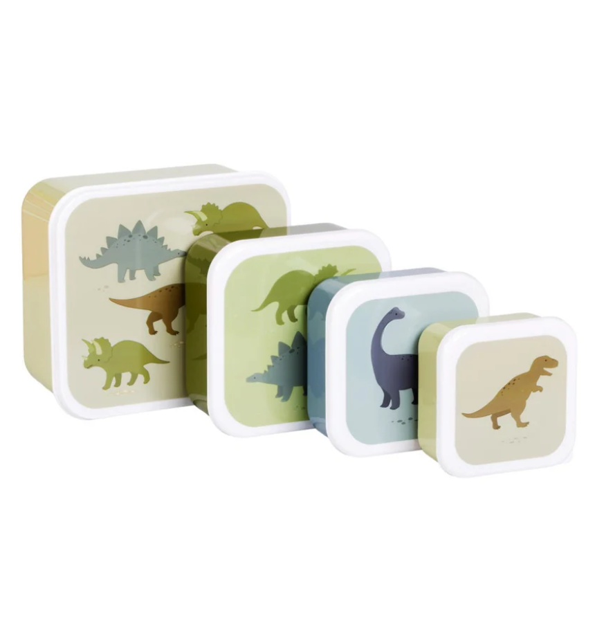 A Little Lovely Company - Coffret déjeuner et collation - Dinos