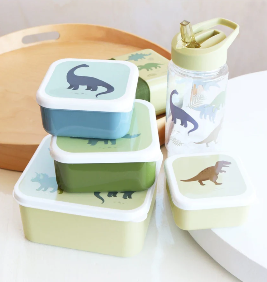 A Little Lovely Company - Coffret déjeuner et collation - Dinos