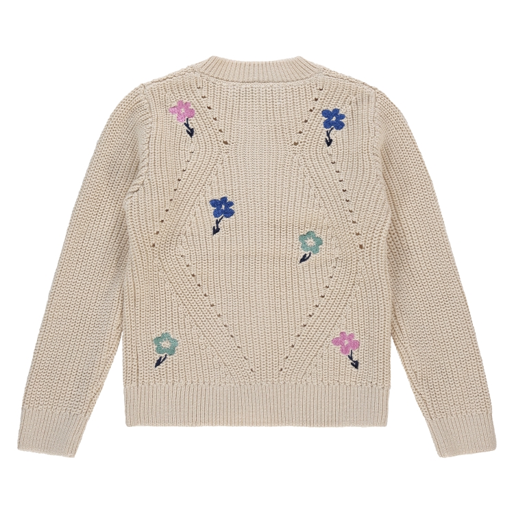 STAINS &amp; STORIES - Sweatshirt beige à motifs - Fille