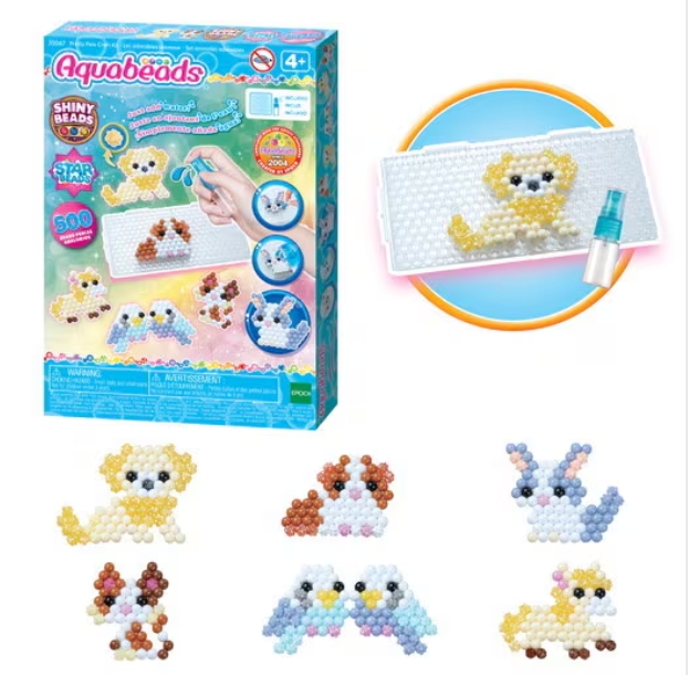 DJECO - 400 Perles bois Arc-en-ciel - 4 à 8 ans