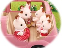 Sylvanian Families - Le monospace rose et set de pique-nique - 3 ans +