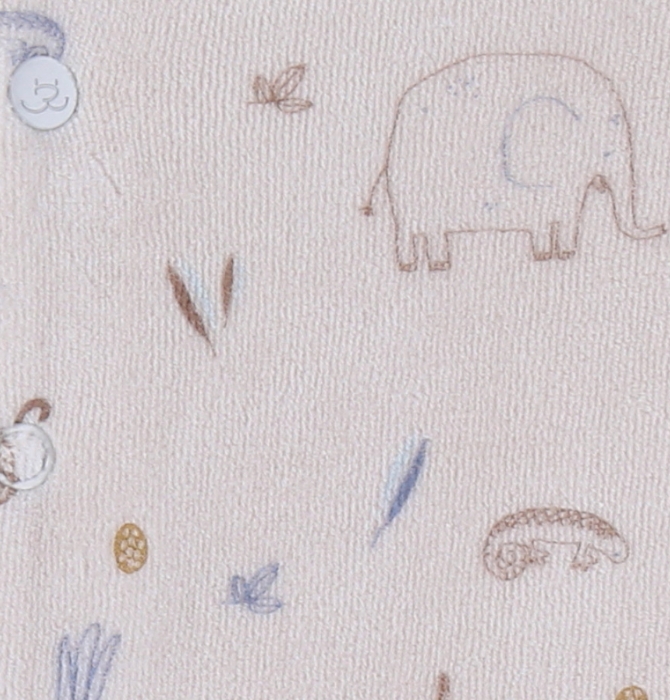 Noukie's - Pyjama jungle en velours - Beige