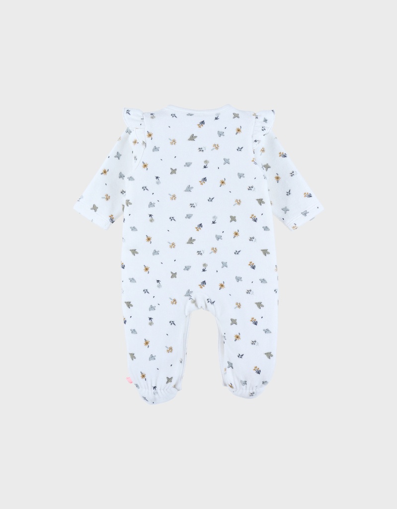 Noukie's - Pyjama dinosaure en velours - Blanc