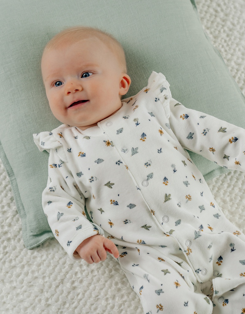 Noukie's - Pyjama jungle en velours - Beige