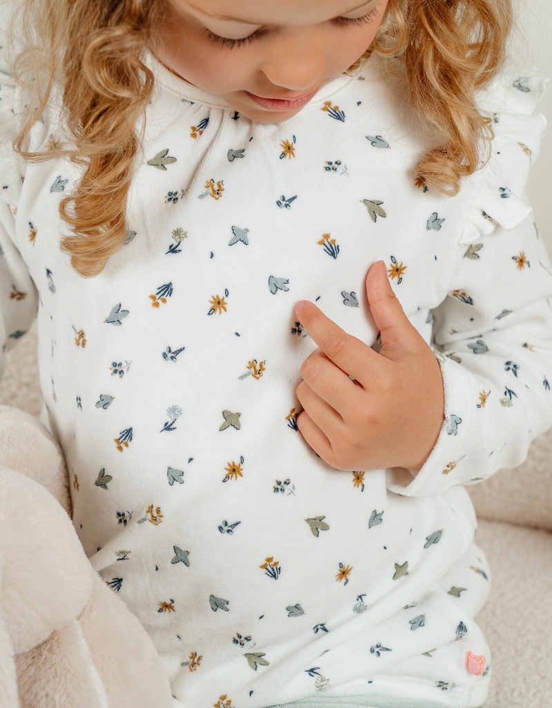 Noukie's - Pyjama jungle en velours - Beige