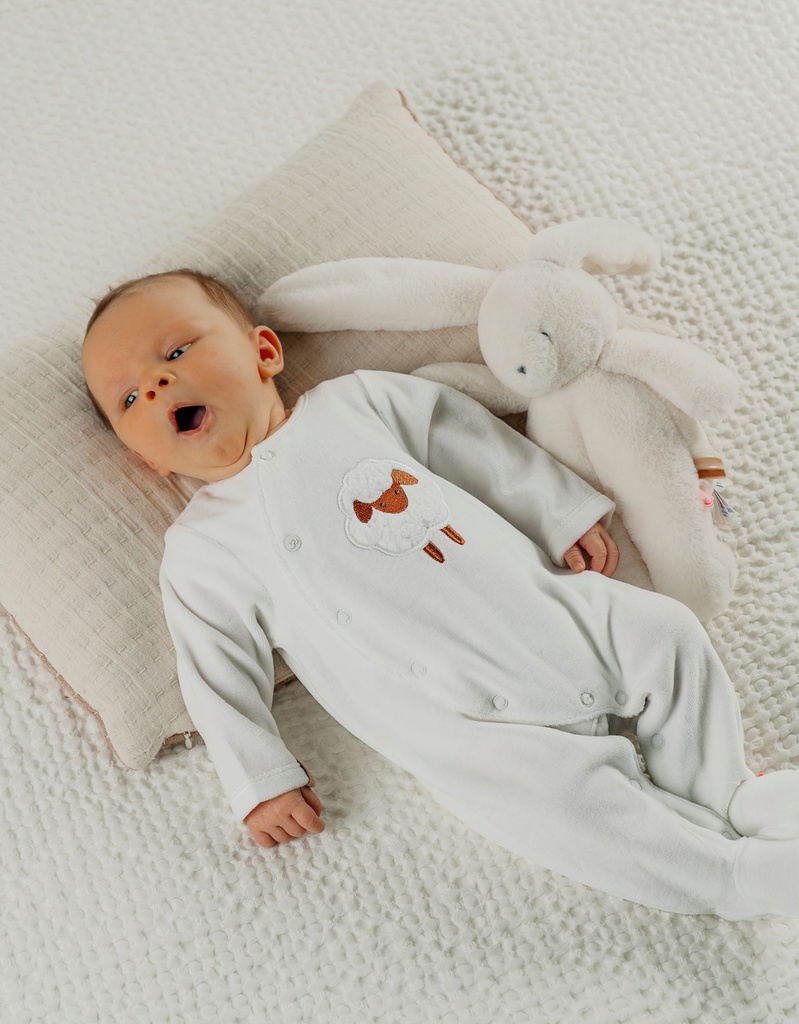 Noukie's - Pyjama jungle en velours - Beige