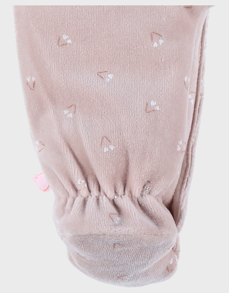 Noukie's - Pyjama jungle en velours - Beige