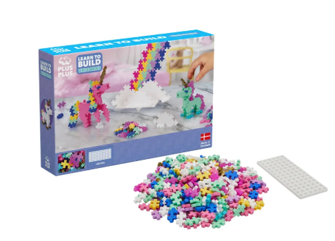 PLUS PLUS - Kit découverte licornes - 275 pièces - 5 ans +