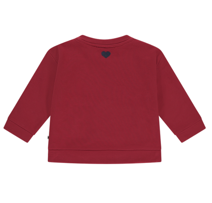 STAINS &amp; STORIES - Sweatshirt beige à motifs - Fille
