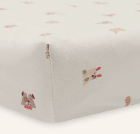 Jollein - Housse Matelas à Langer - Cloudy Rib - Milky Coffee
