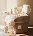 Jollein - Panier de Rangement - Cloudy Rib Milky Coffee