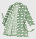 Petit Bateau - Peignoir enfant en polaire imprimé coeurs