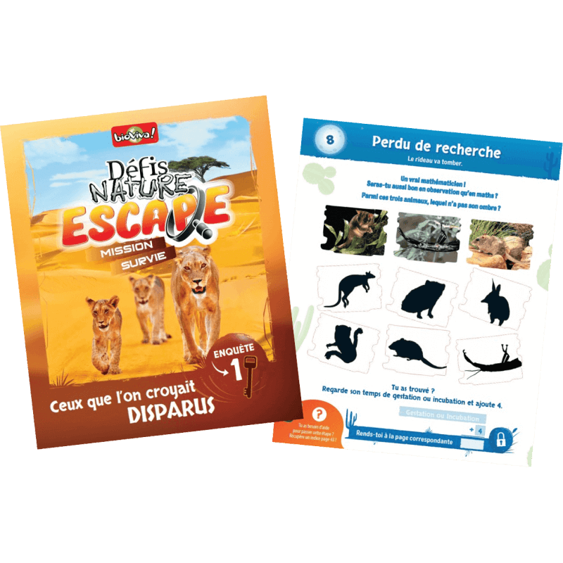 Bioviva! - Défis Nature Escape - Mission survie - 7 ans et +