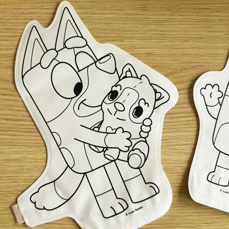 ARA-CREATIVE - Coloriages gonflables - Bluey & Bingo
