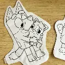 ARA-CREATIVE - Coloriages gonflables - Bluey & Bingo