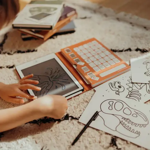 KIDYWOLF - KIDYDRAW-MINI - Tablette à dessin - Dinosaures