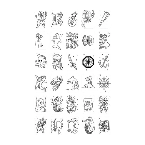 KIDYWOLF - KIDYDRAW-MINI - Recharge - Animaux autour du monde / Océans et pirates