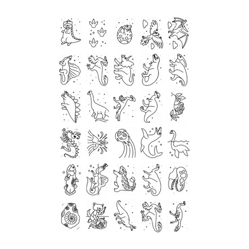 KIDYWOLF - KIDYDRAW-MINI - Recharge - Dinosaures / Galaxie