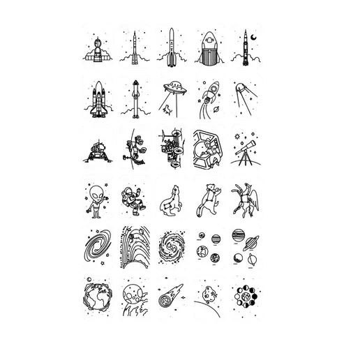 KIDYWOLF - KIDYDRAW-MINI - Recharge - Dinosaures / Galaxie