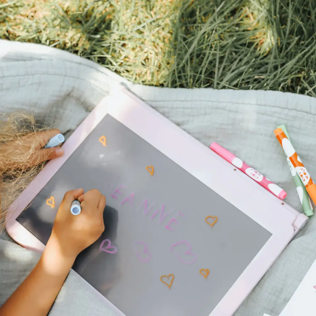 KIDYWOLF - KIDYDRAW-PRO - Tablette lumineuse nomade - Rose