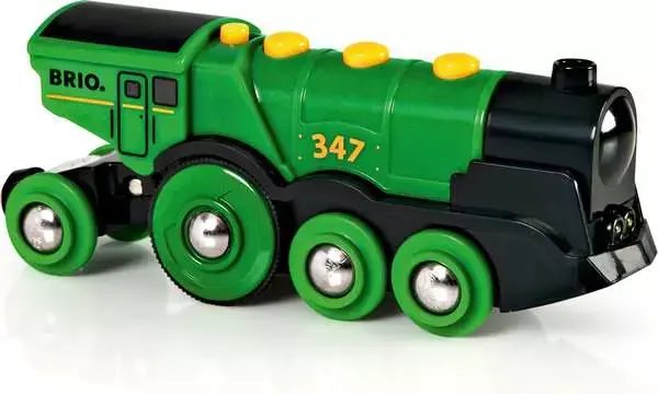 Brio - Locomotive Verte Puissante à piles - 3 ans +