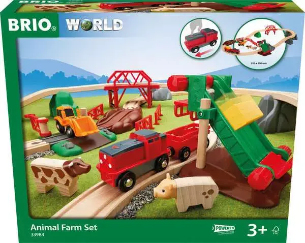 Brio - Circuit de la ferme et Locomotive à pile - 3 ans +