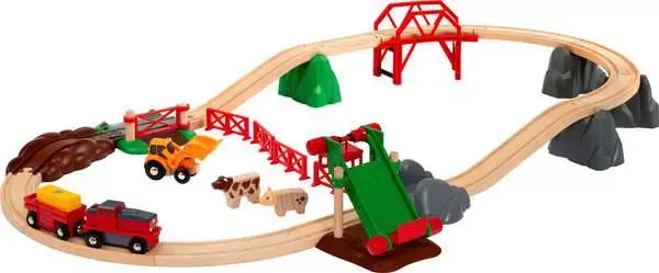 Brio - Circuit de la ferme et Locomotive à pile - 3 ans +