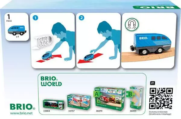 Brio - Locomotive à rétrofriction - 3 ans +